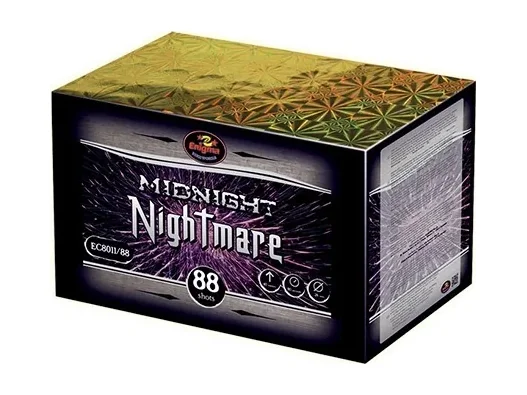 ЕКО пиробатерия MIDNIGHT NIGHTMARE, Ф26 мм, 88 изстрела