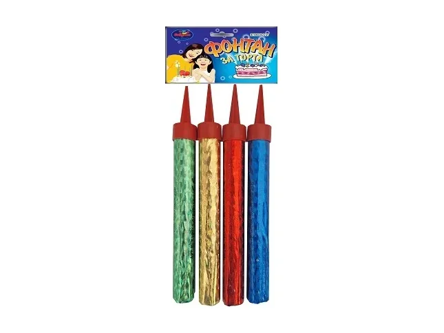 Фонтан за торта COLOR MIX, 15 см, 48 сек.