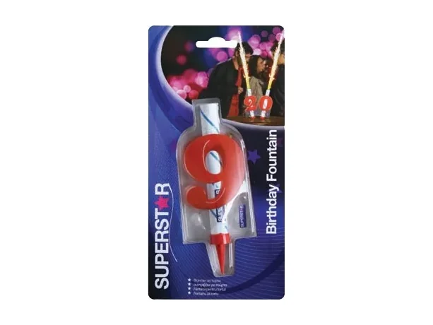 Фонтан за торта SILVER, 12 см, 40 сек.