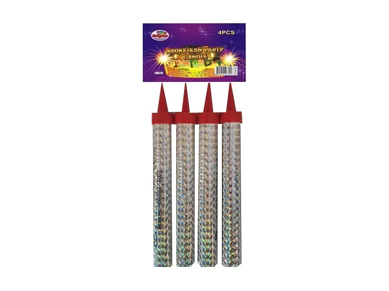 Фонтан за торта SILVER, 12 см, 40 сек., пакет от 4 бр.