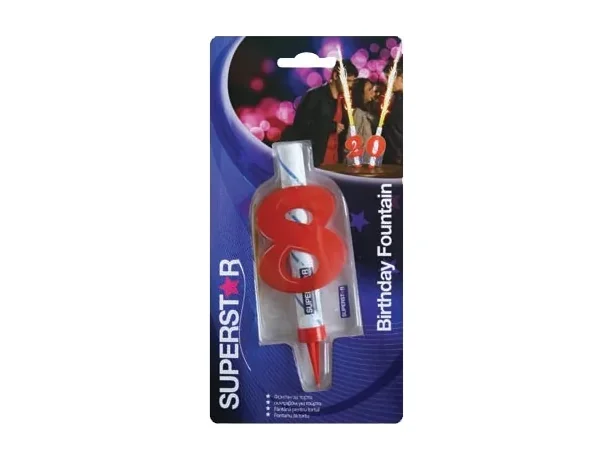 Фонтан за торта SILVER, 12 см, 40 сек.